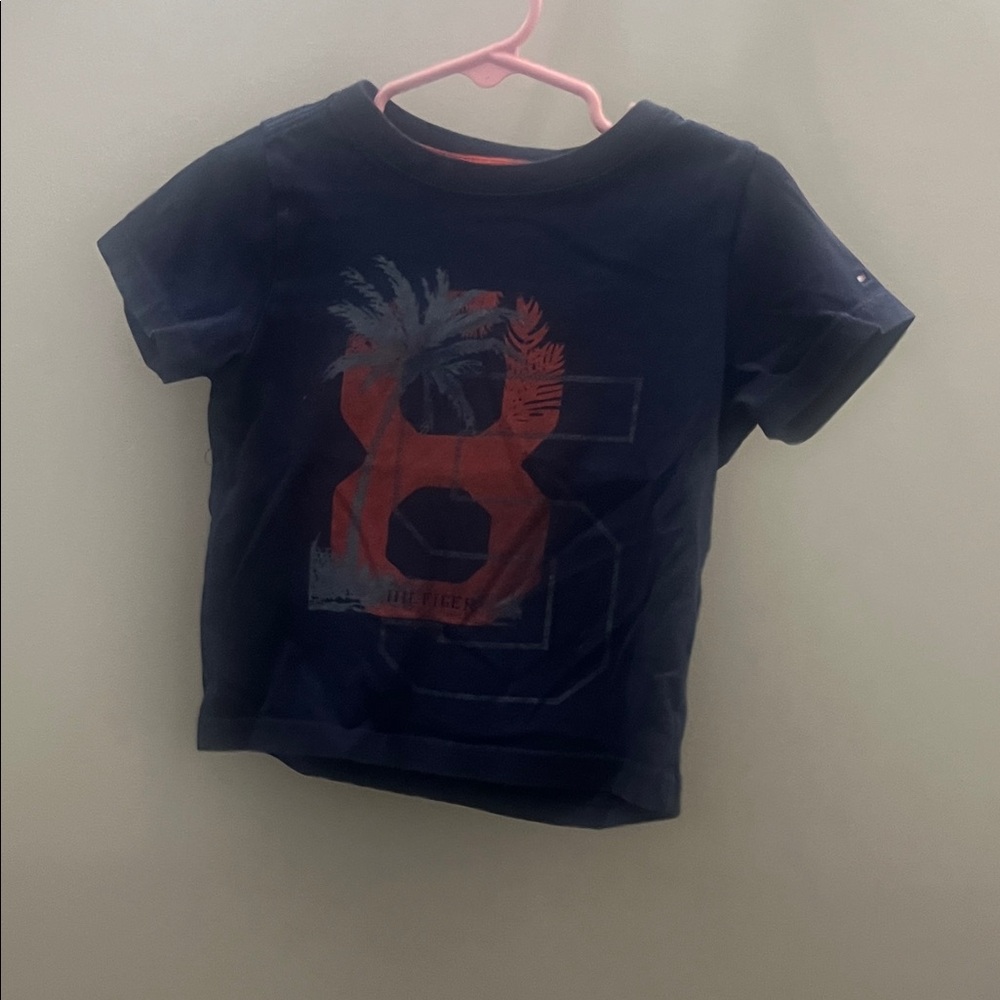Tommy Hilfiger Navy Blue Kids Tee with Graphic 2T